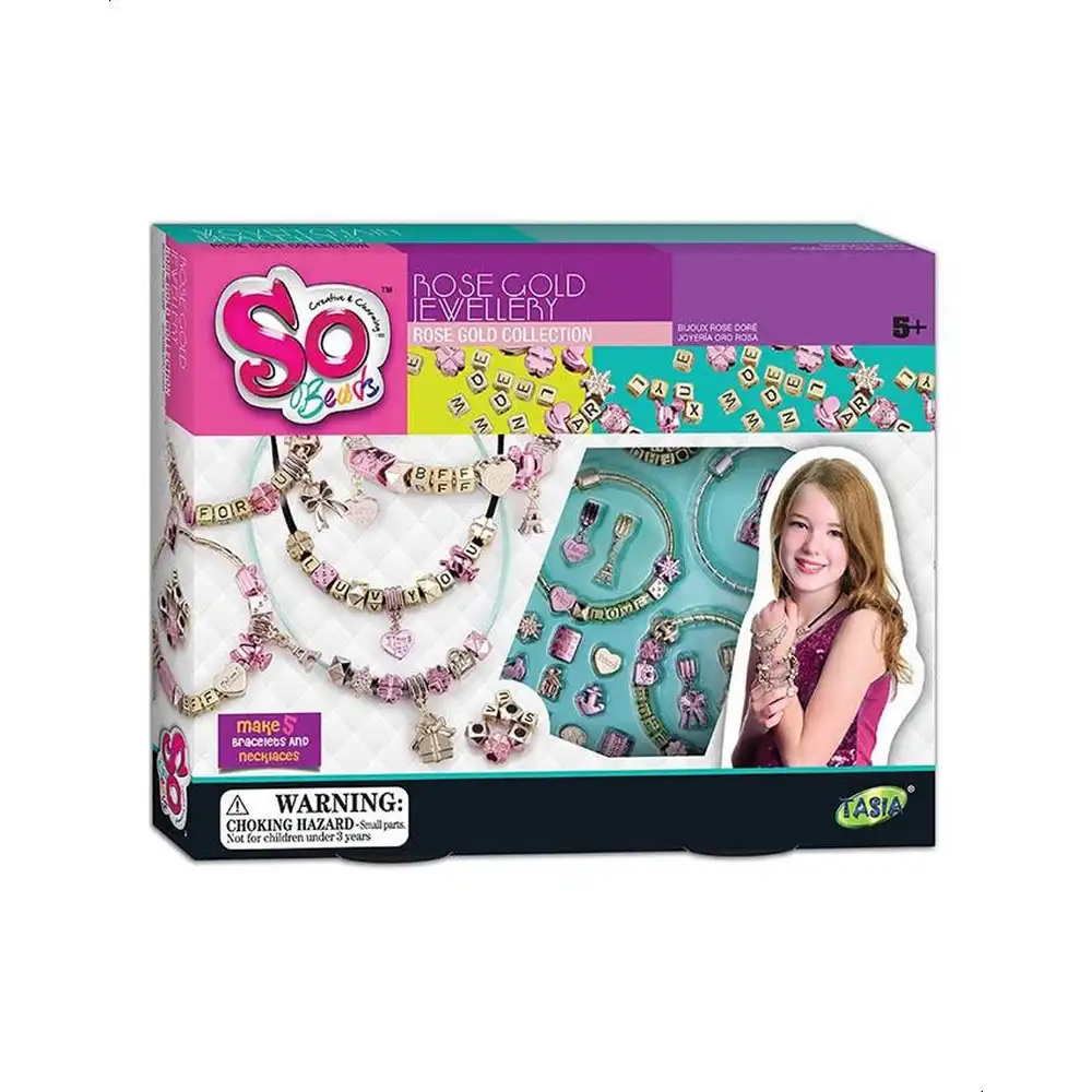 Tasia - So Beads Rose Gold Jewellery Set - T08203-A-A