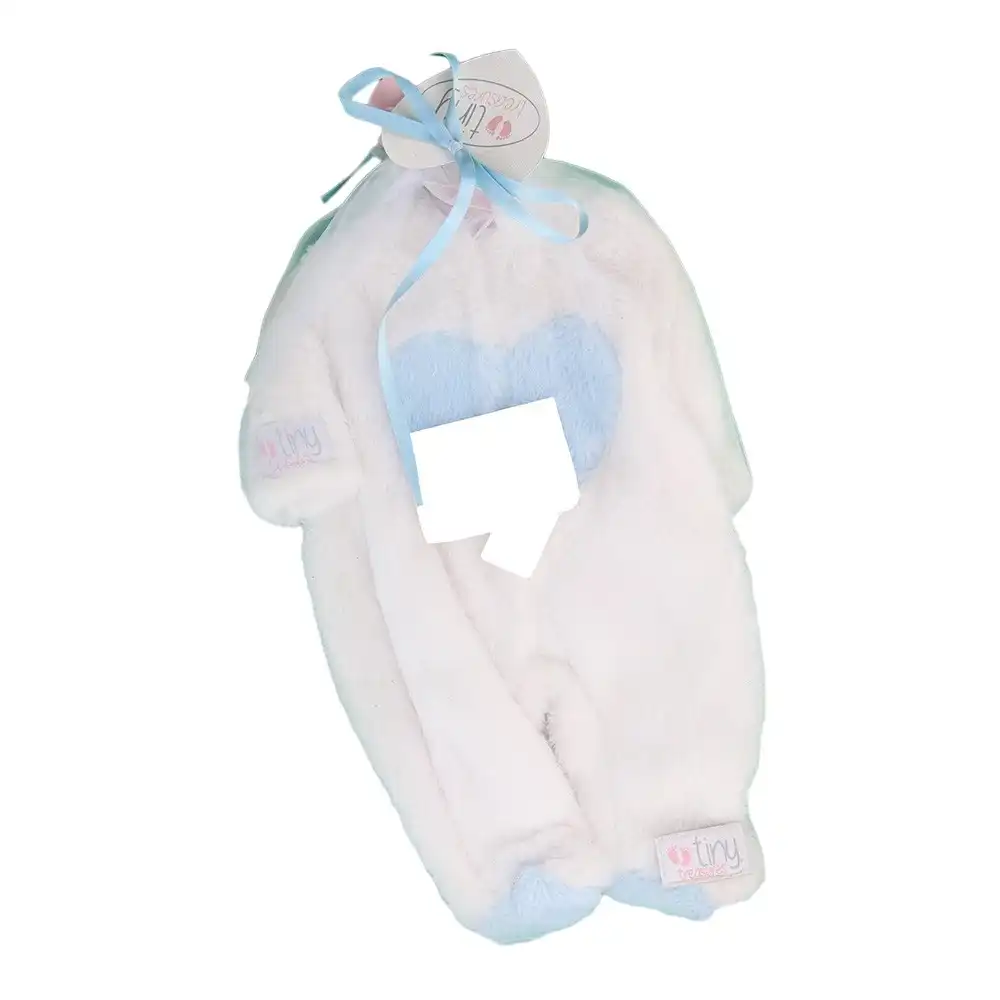 Tiny Treasures Doll with Teddy Bear Cosy Outfit Fur Teddy - KK4370