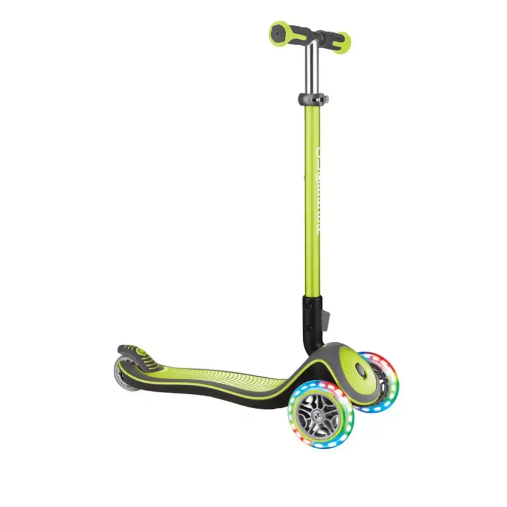 Globber - Elite Deluxe 3 Wheel Light-up Scooter - Green - 444-406