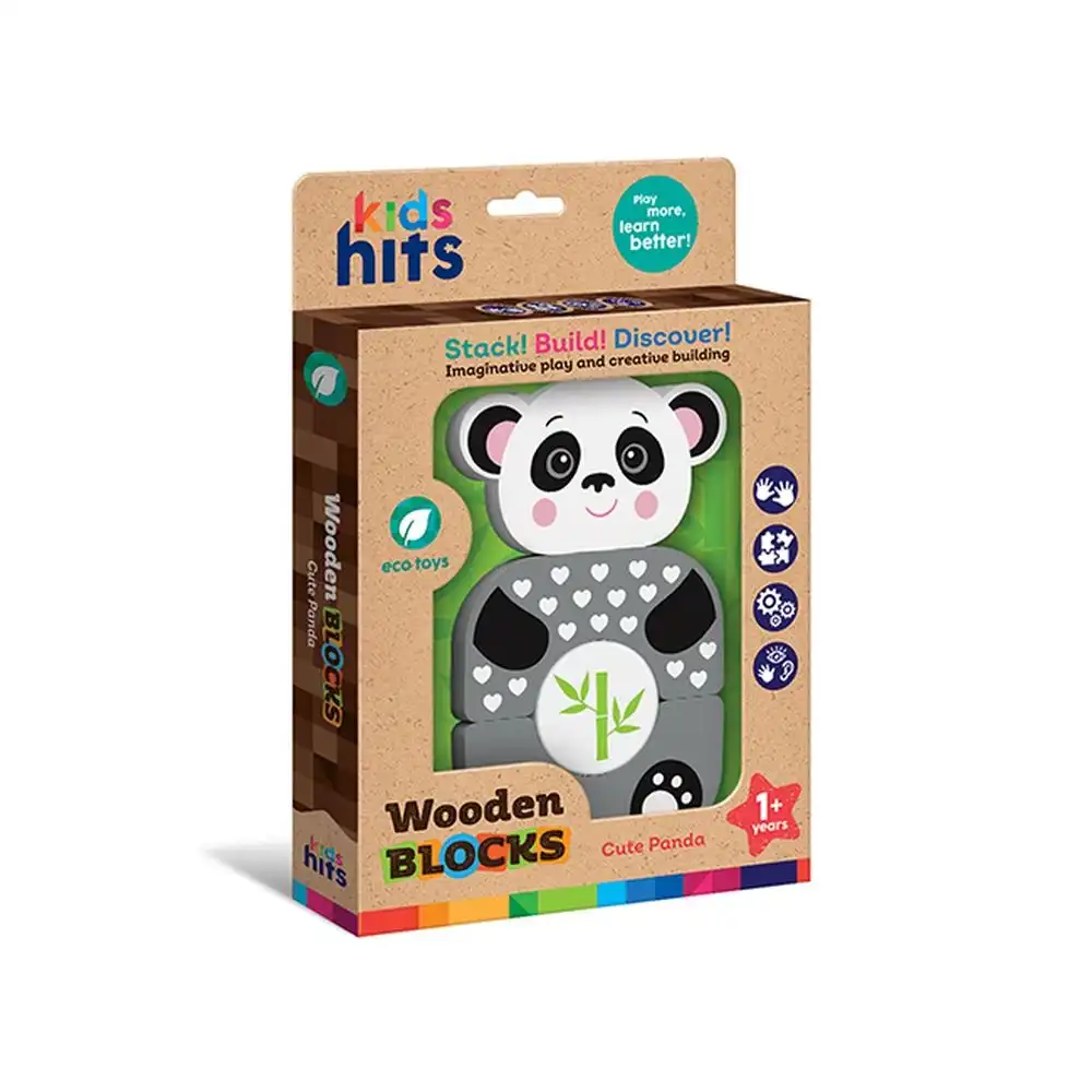 Kids Hits - Wooden Blocks Cute Panda - KH20/004