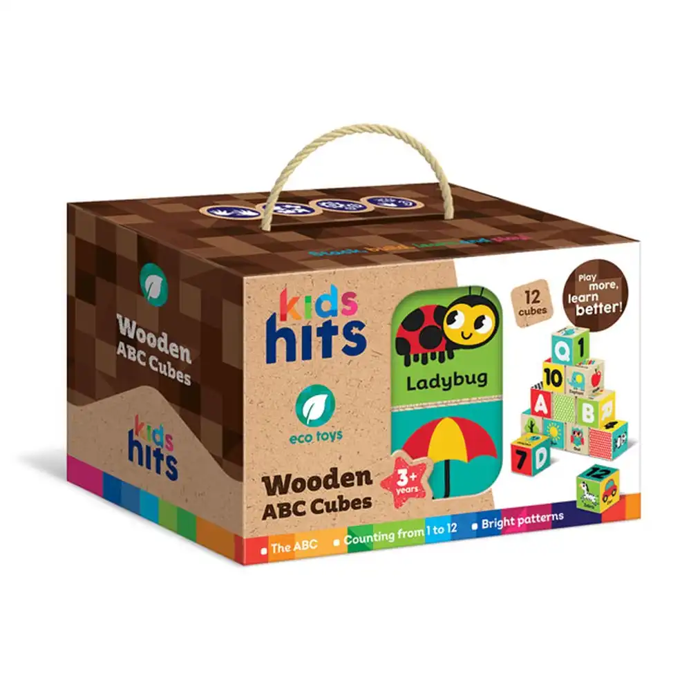 Kids Hits - Wooden ABC Cubes 12 Cube- KH20/030