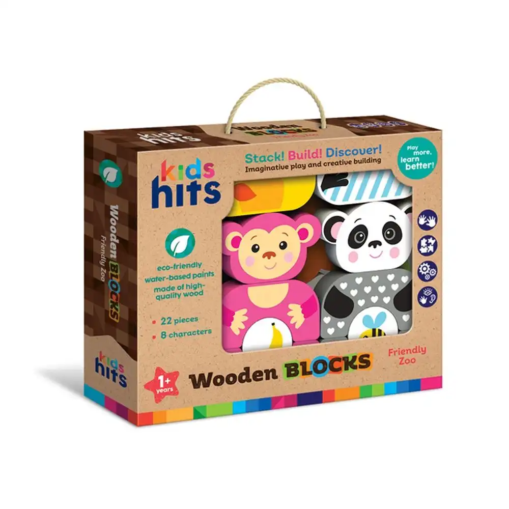 Kids Hits - Wooden Blocks Friendly Zoo - KH20/001