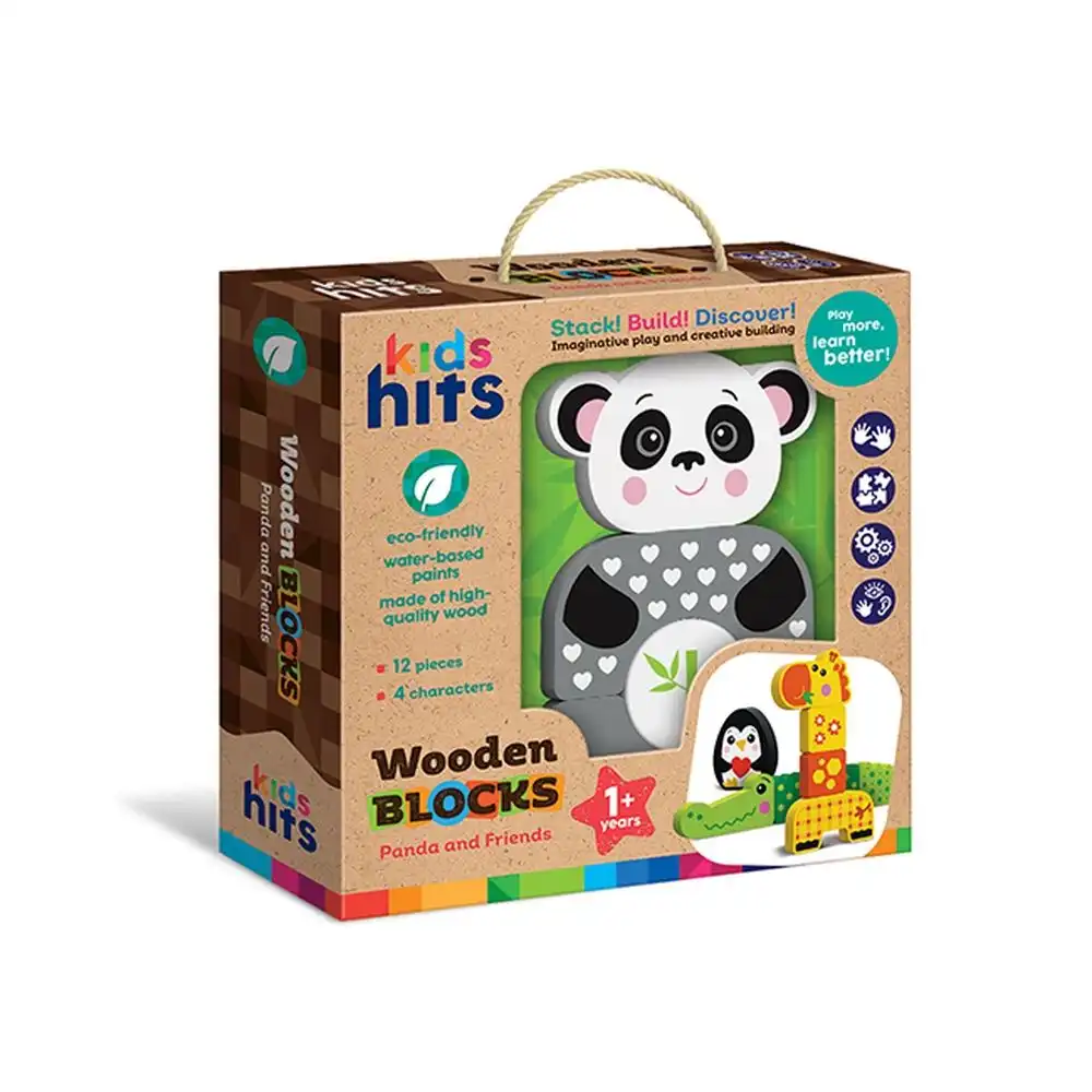 Kids Hits - Wooden Blocks Panda and Friends - KH20/006