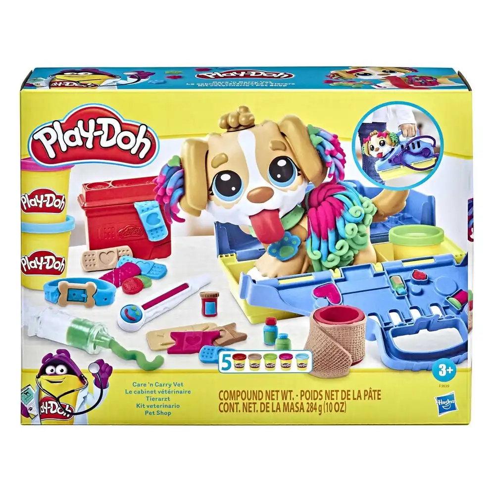 Hasbro - Play-Doh Care N Carry Vet Clay Playset - F3639