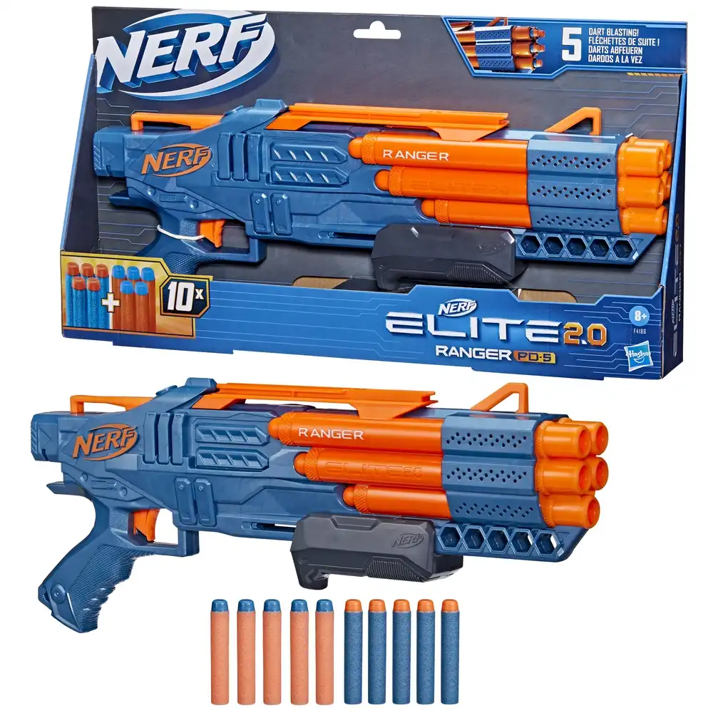 Hasbro - Nerf Elite 2.0 Ranger PD-5 10 Foam Bullets - F4186