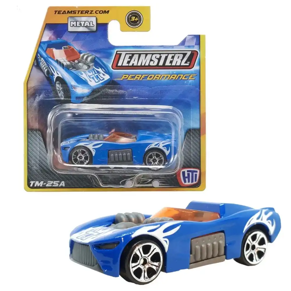 Teamsterz - Performance Metal 3 Inch Blue Race Car - TM-25A - 1416228