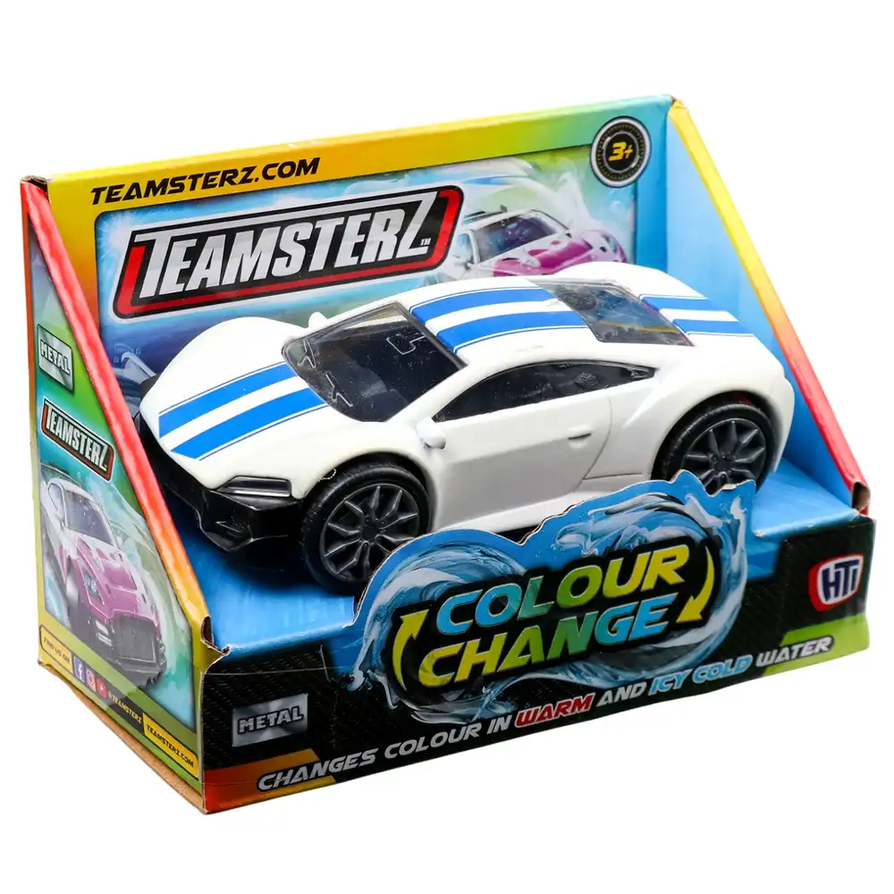 Teamsterz - Colour Change Car Gray 4 Inch - 1417268