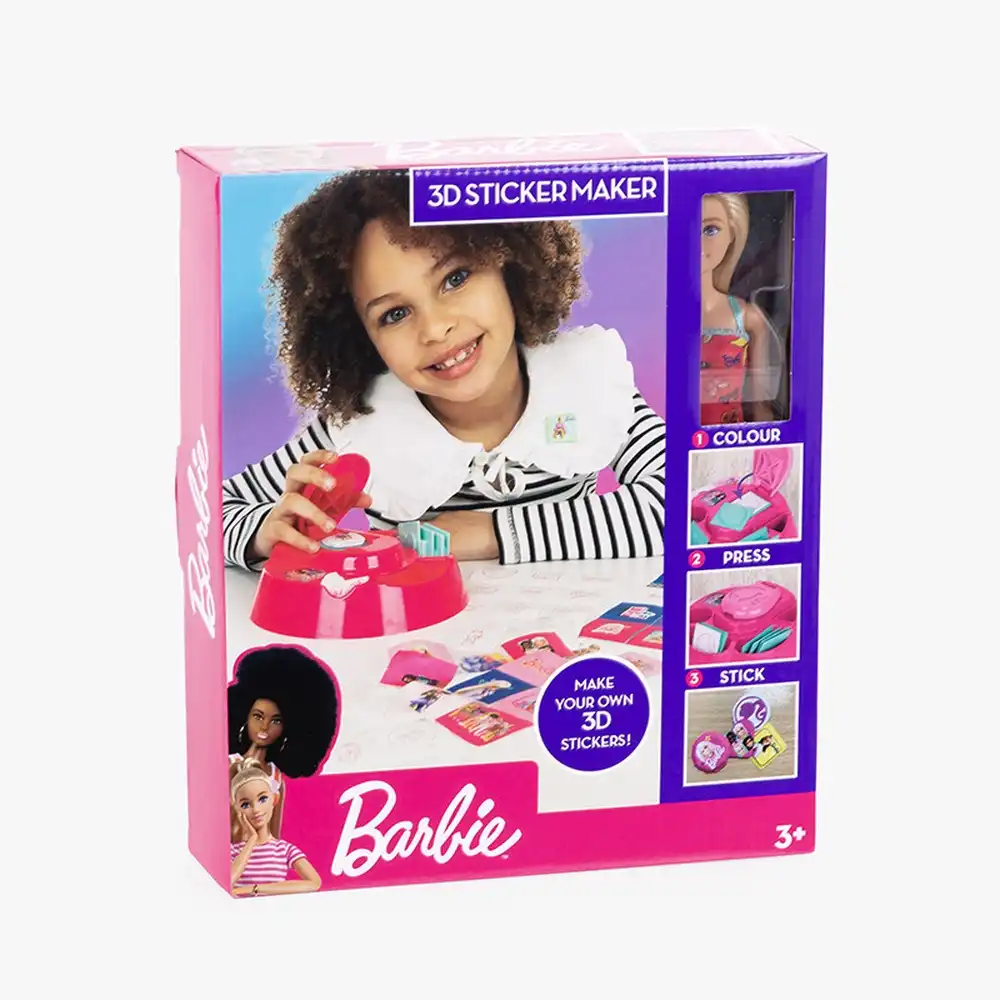 Barbie 3D Sticker Maker Including Barbie Doll - BRB-4930-FK-FO