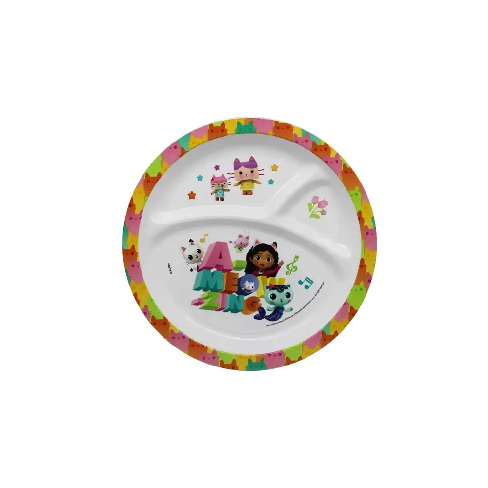 Gabby’s Dollhouse Divided Mico Plate - 112-71-25
