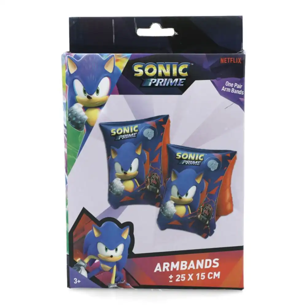 Sonic Prime Inflatable Swimming Armbands for Kids 25 x 15 cm - INF-AR-10