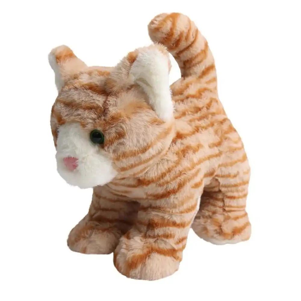 Wild Planet Orange Tabby Kitten Plush Toy - WP103