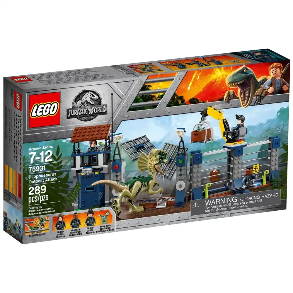 LEGO - Jurassic World Dilophosaurus Outpost Attack 289 Pieces - 75931
