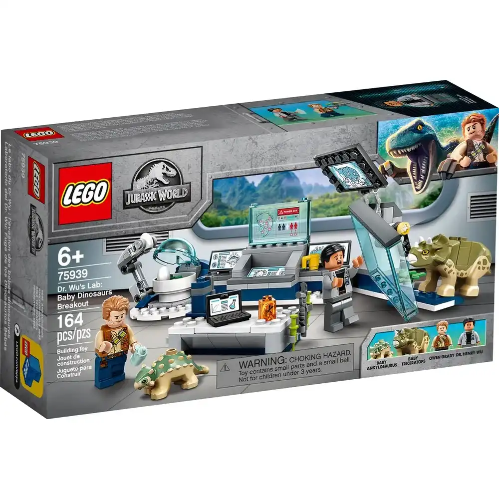 ドクターウィラードセット LEGO - Jurassic World Dr. Wu's Lab: Baby Dinosaurs Breakout 164
