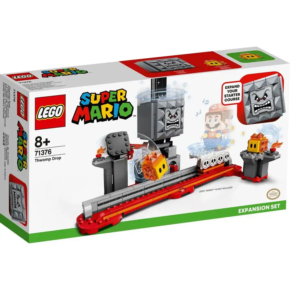 LEGO - Super Mario Thwomp Drop Expansion Set 393 Pieces - 71376