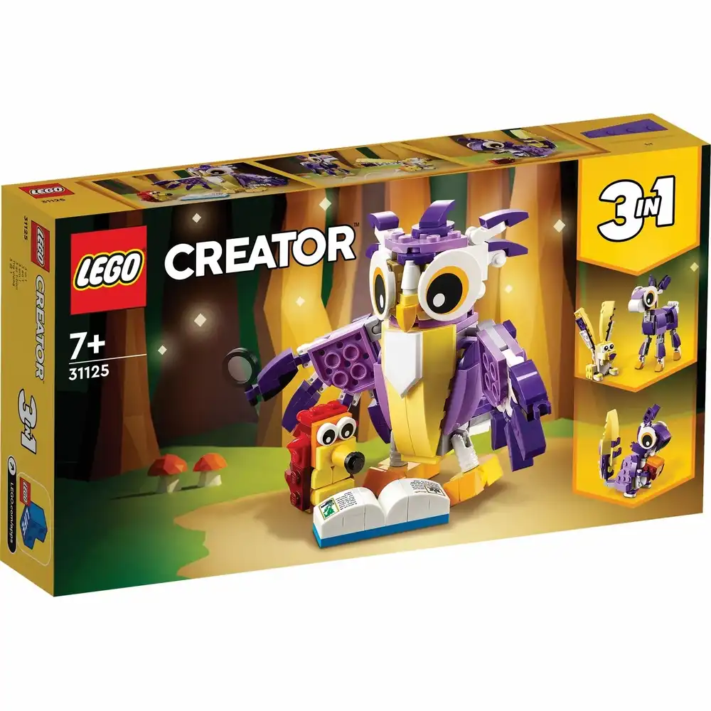 LEGO - Creator 3-in-1 Fantasy Forest Creatures 175 Pieces - 31125