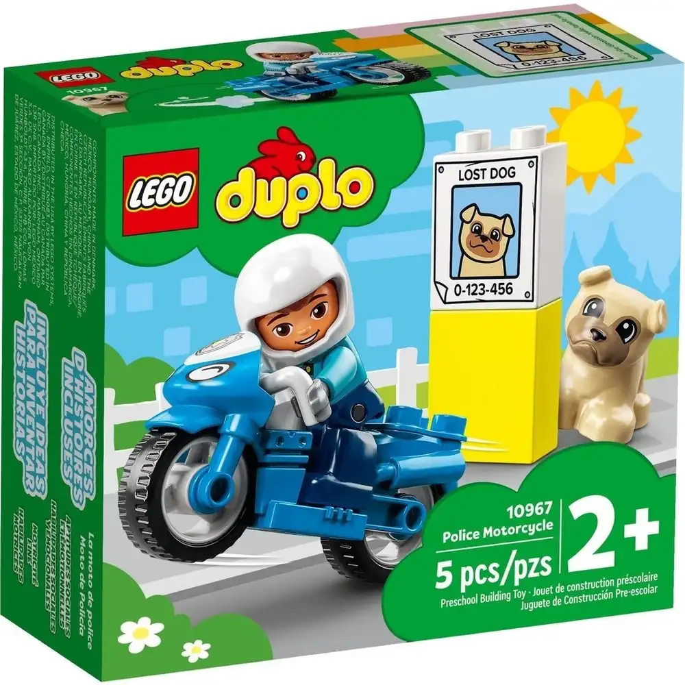 LEGO - Duplo Police Motorcycle 5 Pieces - 10967