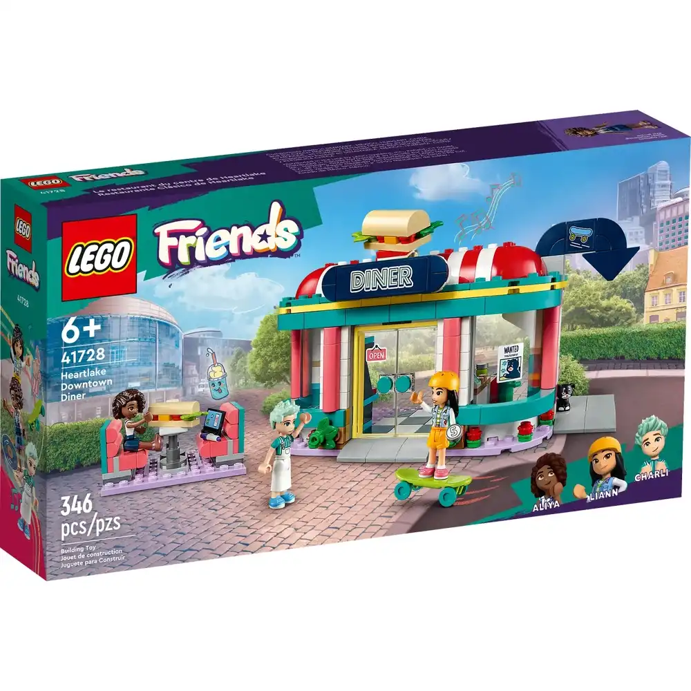 LEGO - Friends Heartlake Downtown Diner 346 Pieces - 41728