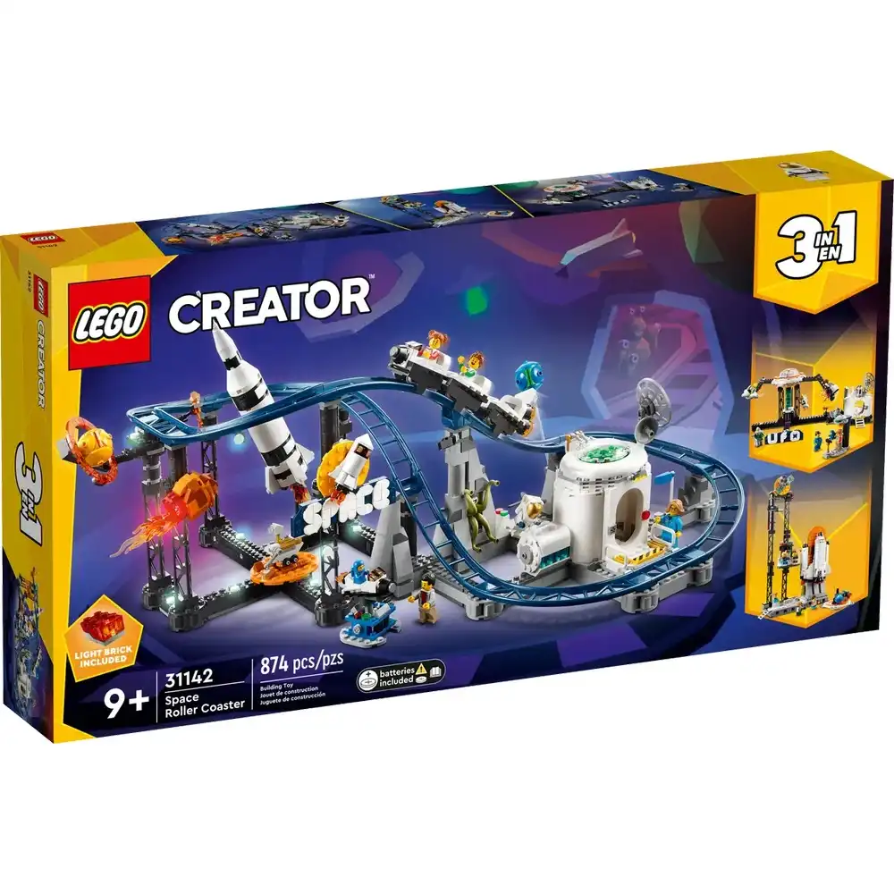 LEGO - Creator 3 in 1 Space Roller Coaster 874 Pieces - 31142