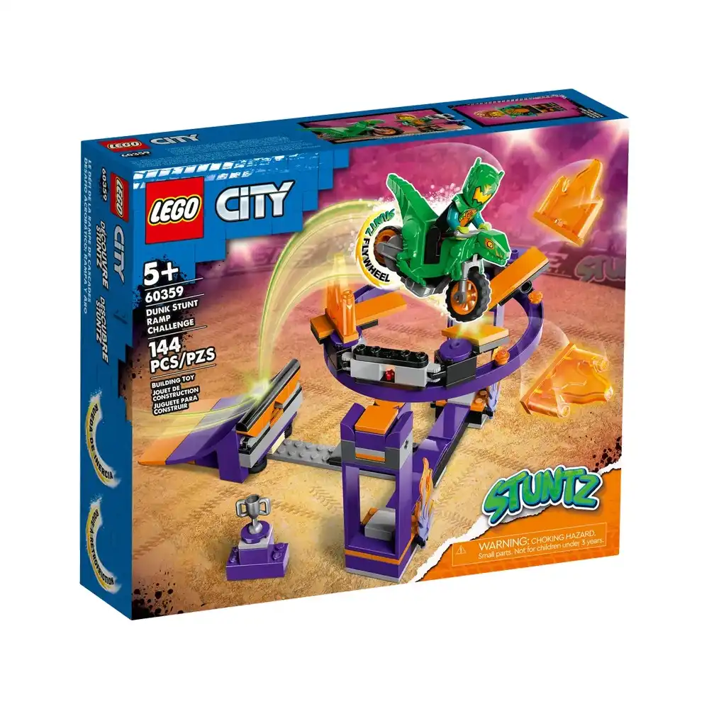 LEGO - City Dunk Stunt Ramp Challenge 144 Pieces - 60359