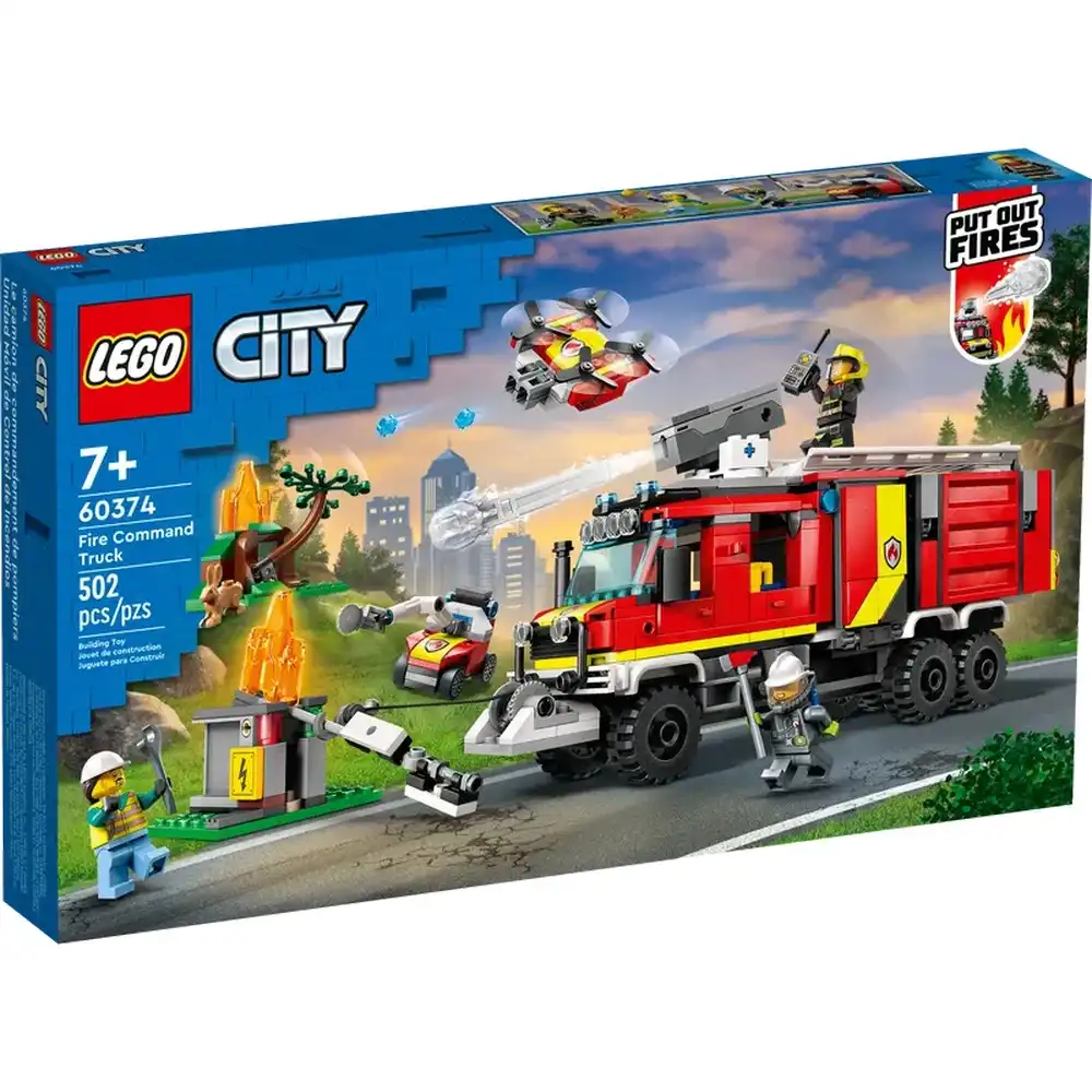 LEGO - City Fire Command Truck 502 Pieces - 60374