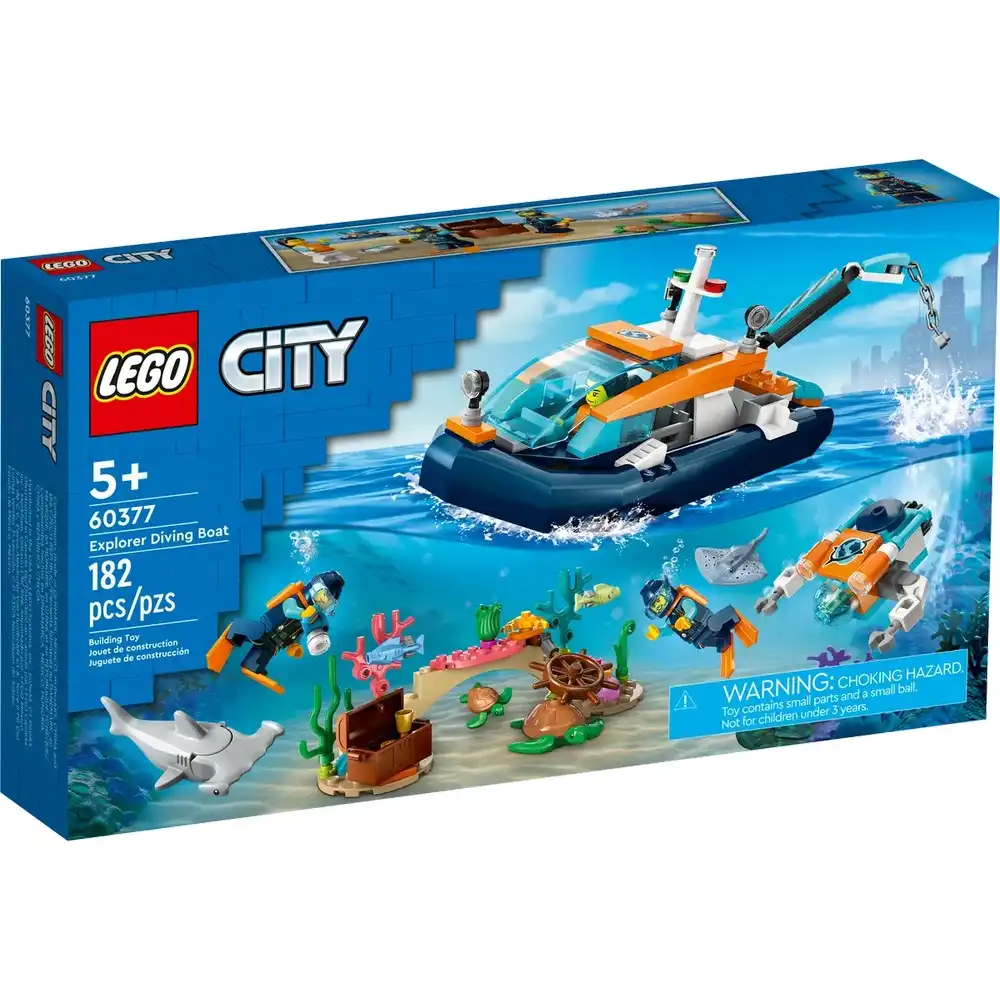LEGO - City Explorer Diving Boat 182 Pieces - 60377