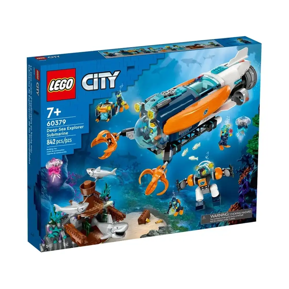LEGO - City Deep Sea Explorer Submarine 842 Pieces - 60379