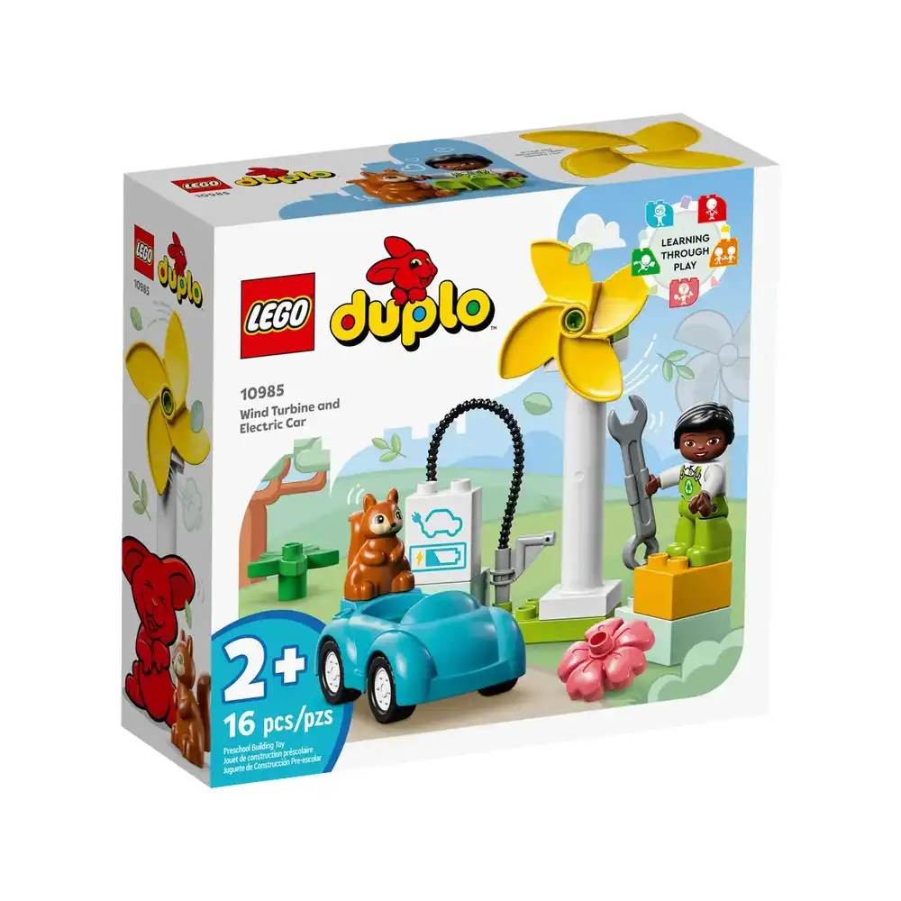 LEGO - Duplo Wind Turbine and Electric Car 16 Pieces - 10985