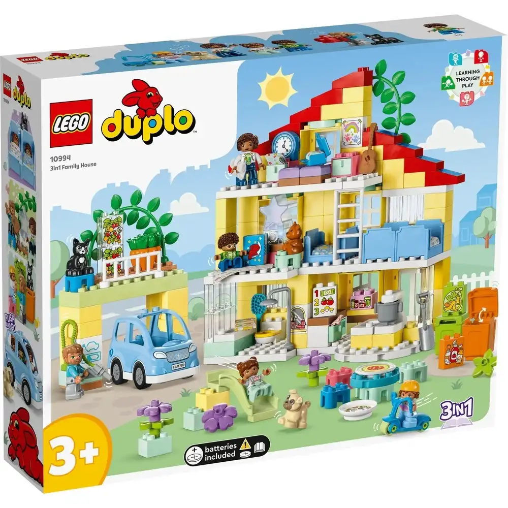 LEGO - Duplo 3 in 1 Family House 218 Pieces - 10994
