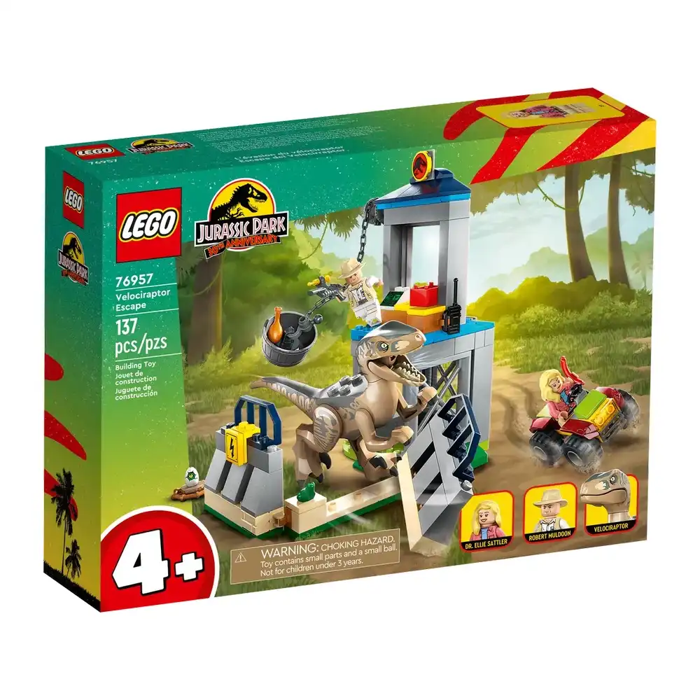 LEGO - Velociraptor Escape 137 Pieces - 76957