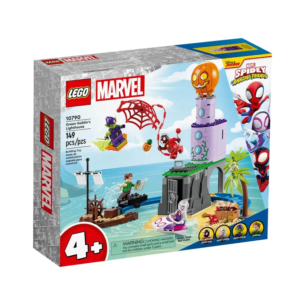 LEGO - Marvel Team Spidey at Green Goblins Lighthouse 149 Pieces - 10790