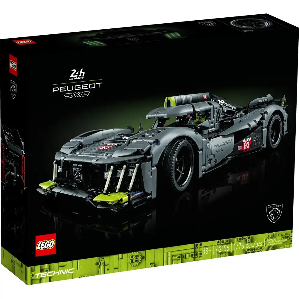 LEGO - PEUGEOT 9X8 24H Le Mans Hybrid Hypercar 1775 Pieces - 42156