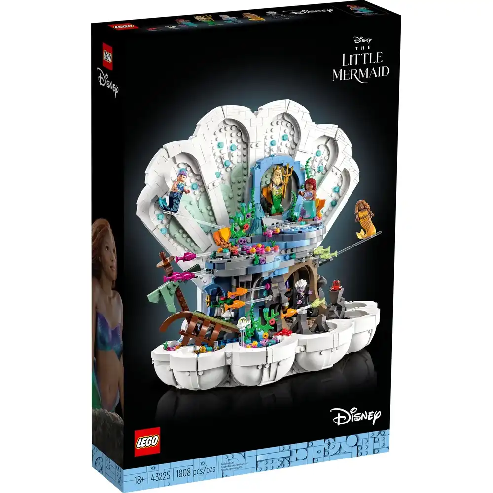 LEGO - The Little Mermaid Royal Clamshell 1808 Pieces - 43225