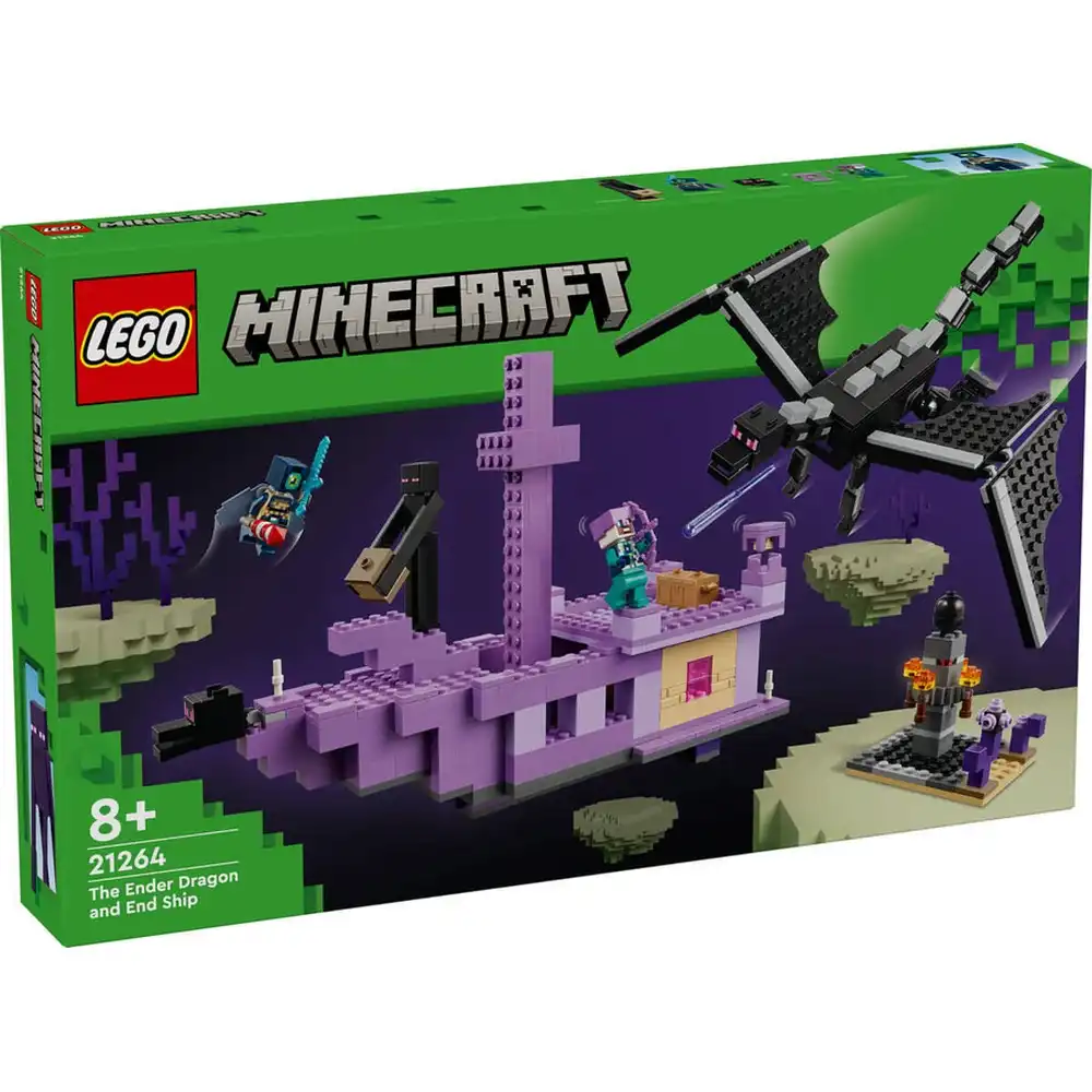 LEGO - Minecraft The Ender Dragon and End Ship 657 Pieces - 21264