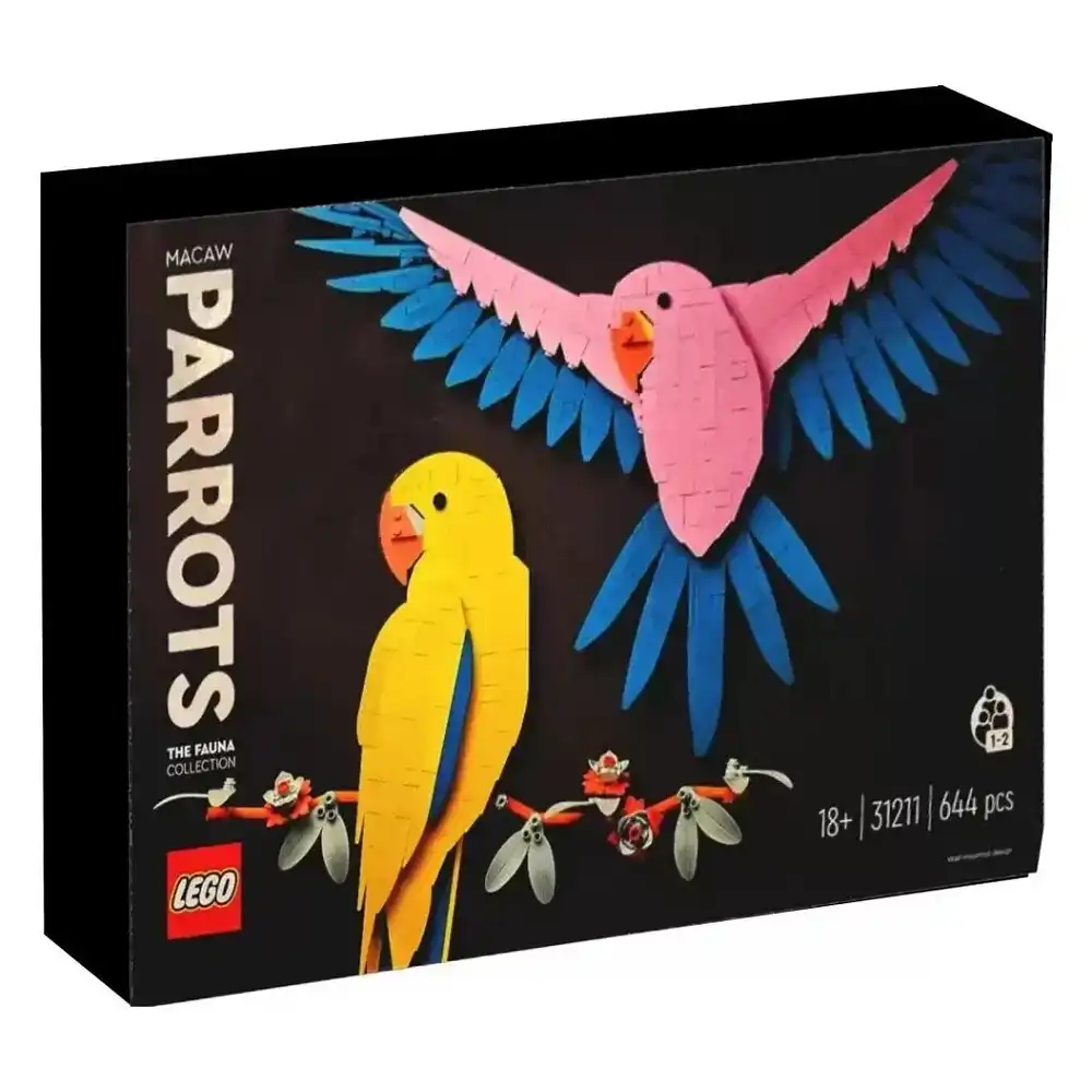 LEGO - Art The Fauna Collection Macaw Parrots 644 Pieces - 31211