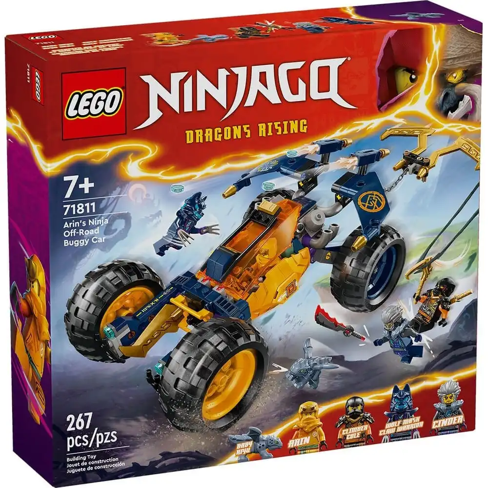 LEGO - Ninjago Arin's Ninja Off-Road Buggy Car 267 Pieces - 71811