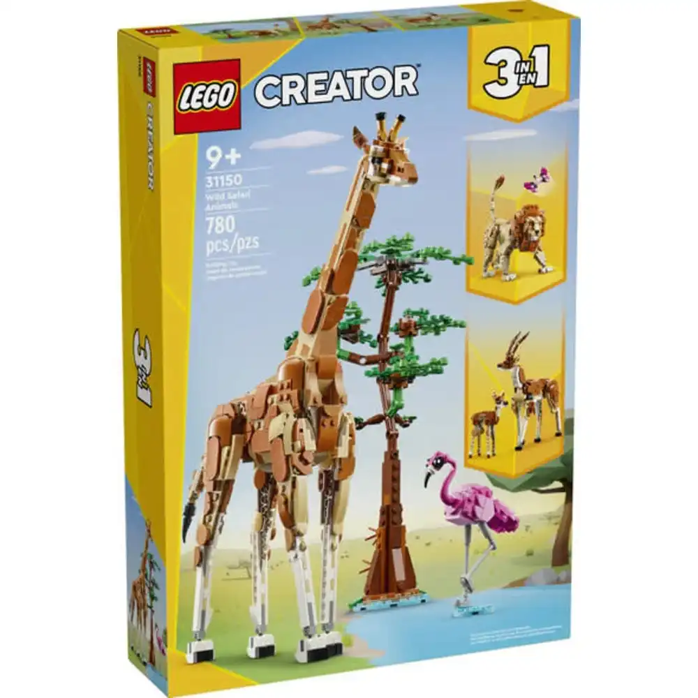 LEGO - Creator 3 in 1 Wild Safari Animals 780 Pieces - 31150