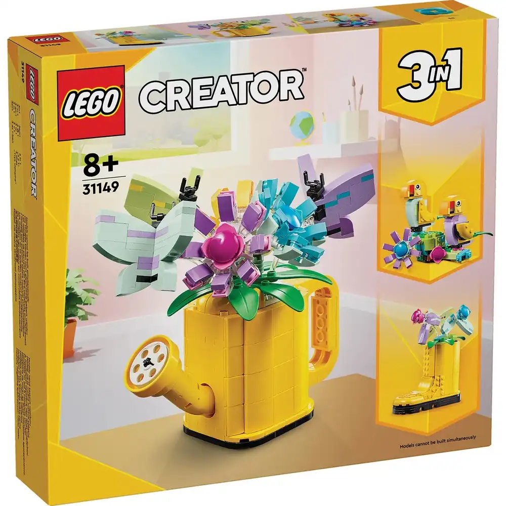 LEGO - Creator 3 in 1 Flowers in Watering Can 420 Pieces - 31149