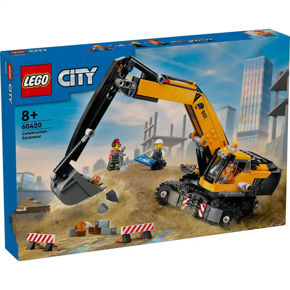 LEGO - City Yellow Construction Excavator 633 Pieces - 60420
