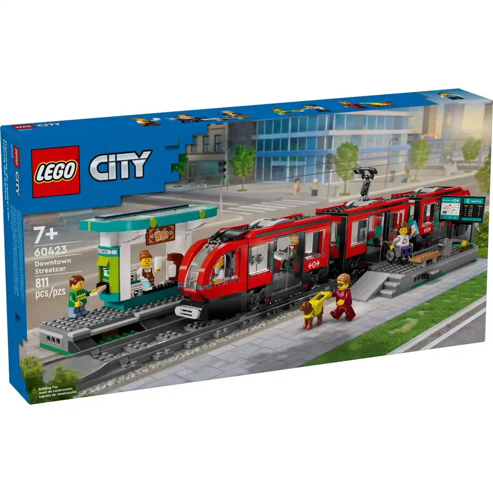 LEGO - City Downtown Streetcar and Station 811 Pieces - 60423