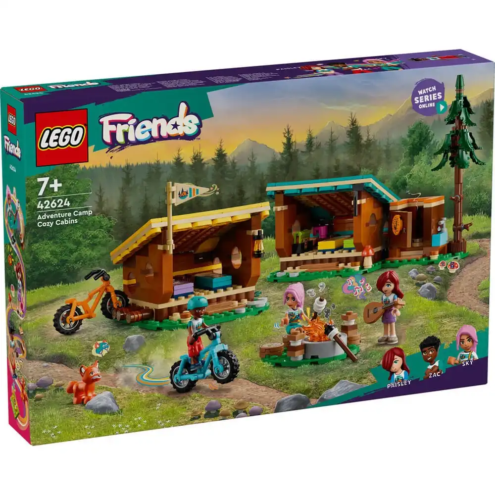LEGO - Friends Adventure Camp Cozy Cabins 437 Pieces - 42624