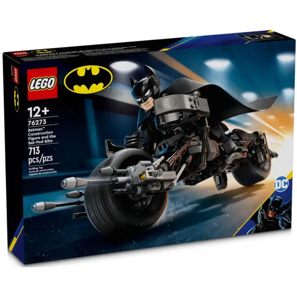 LEGO - DC Batman Construction Figure and the Bat-Pod Bike 713 Pieces - 76273