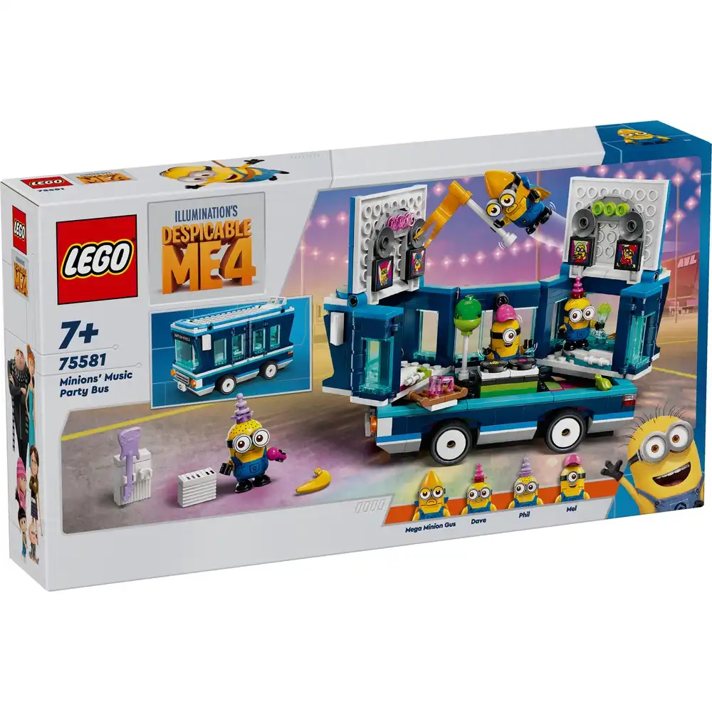 LEGO - Minions' Music Party Bus 379 Pieces - 75581