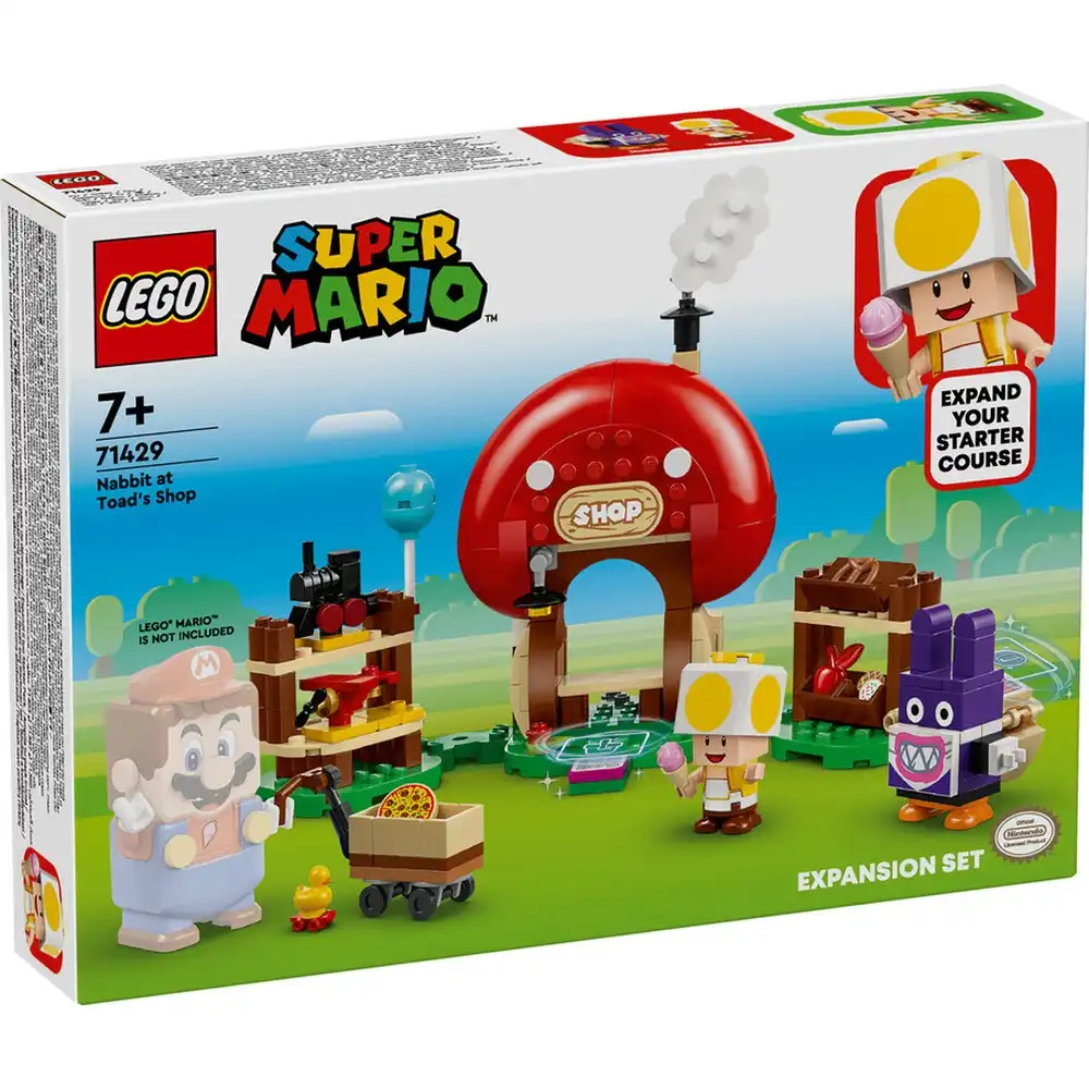 LEGO - Super Mario Nabbit at Toad's Shop Expansion Set 230 Pieces - 71429