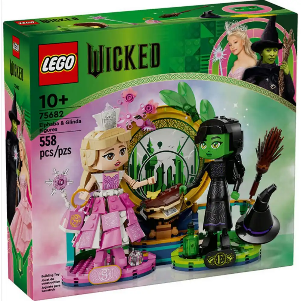 LEGO - Wicked Elphaba & Glinda Figures 558 Pieces - 75682