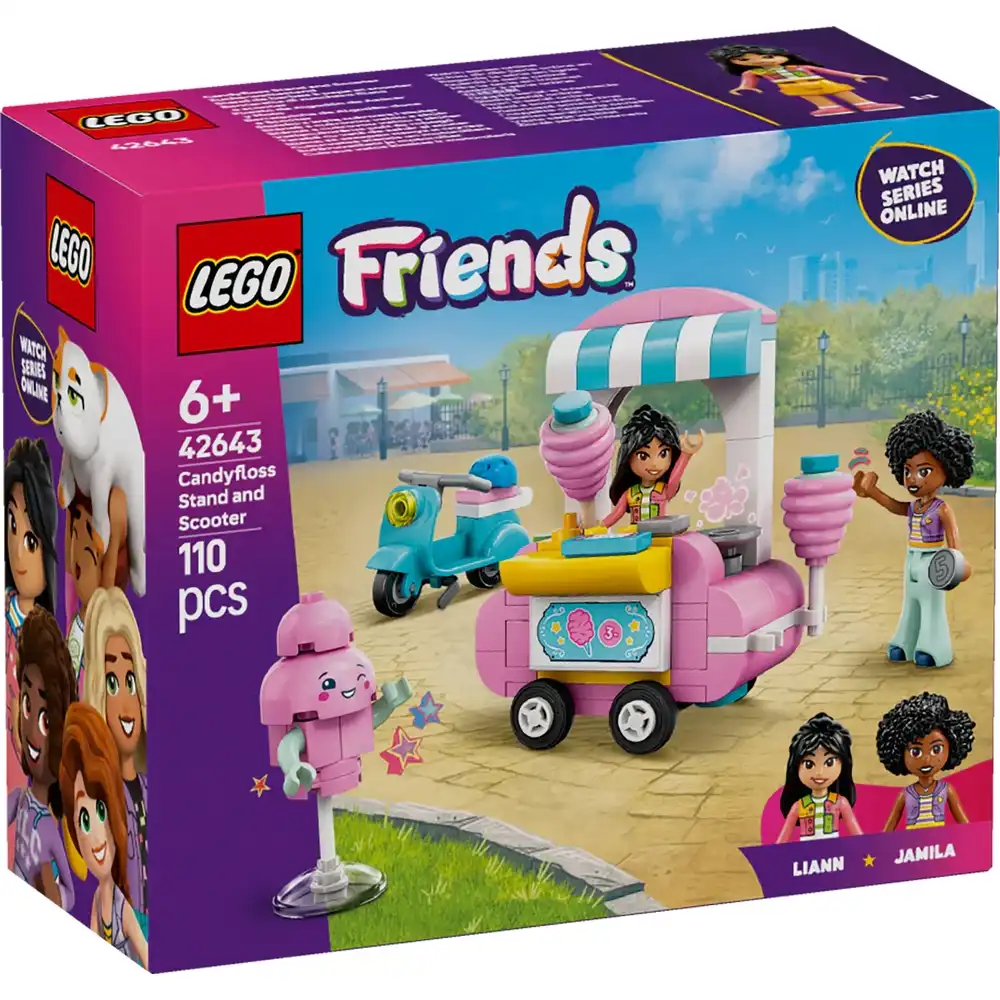 LEGO - Friends Cotton Candy Stand and Scooter 110 Pieces - 42643