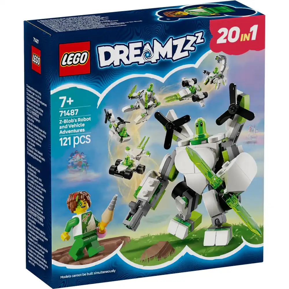 LEGO - Dreamzzz Z-Blob's Robot and Vehicle Adventures 121 Pieces - 71487