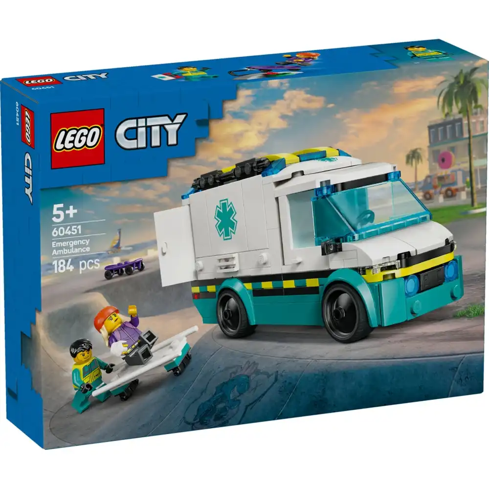 LEGO - City Emergency Ambulance 184 Pieces - 60451