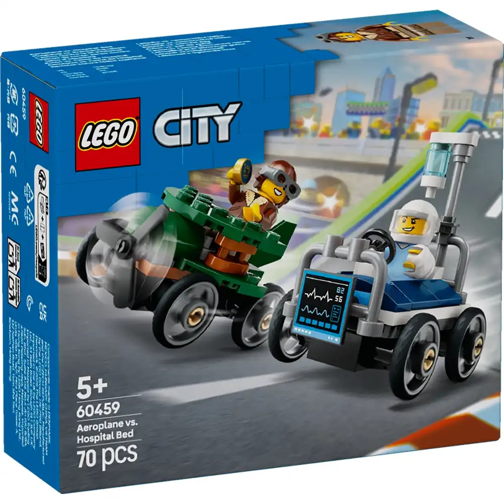LEGO - City Airplane Vs Hospital Bed Race 70 Pieces - 60459