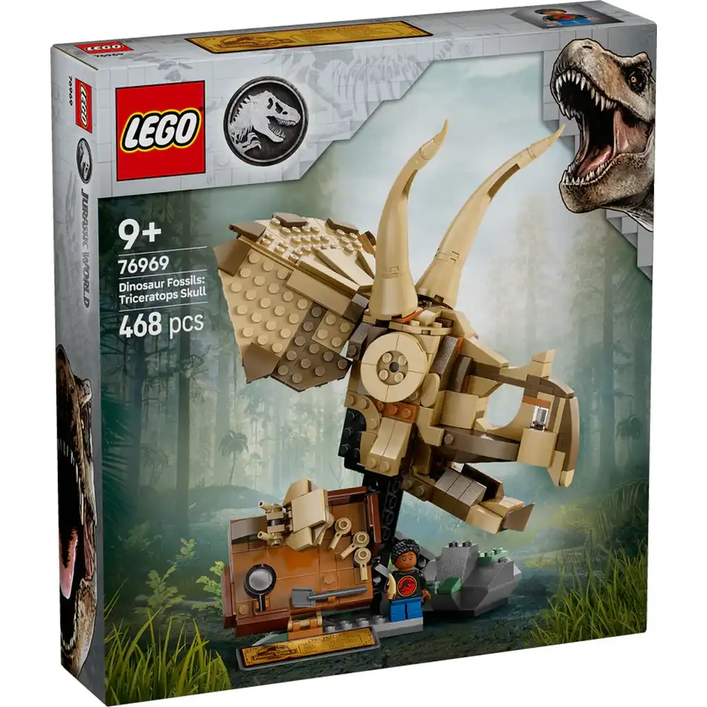 LEGO - Jurassic World Dinosaur Fossils: Triceratops Skull 468 Pieces - 76969