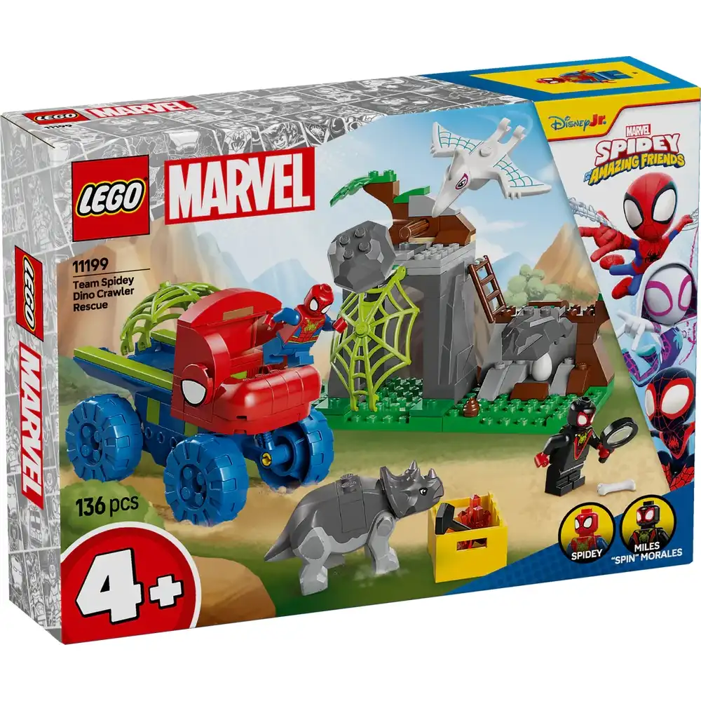 LEGO - Marvel Team Spidey Dino Crawler Rescue 136 Pieces - 11199